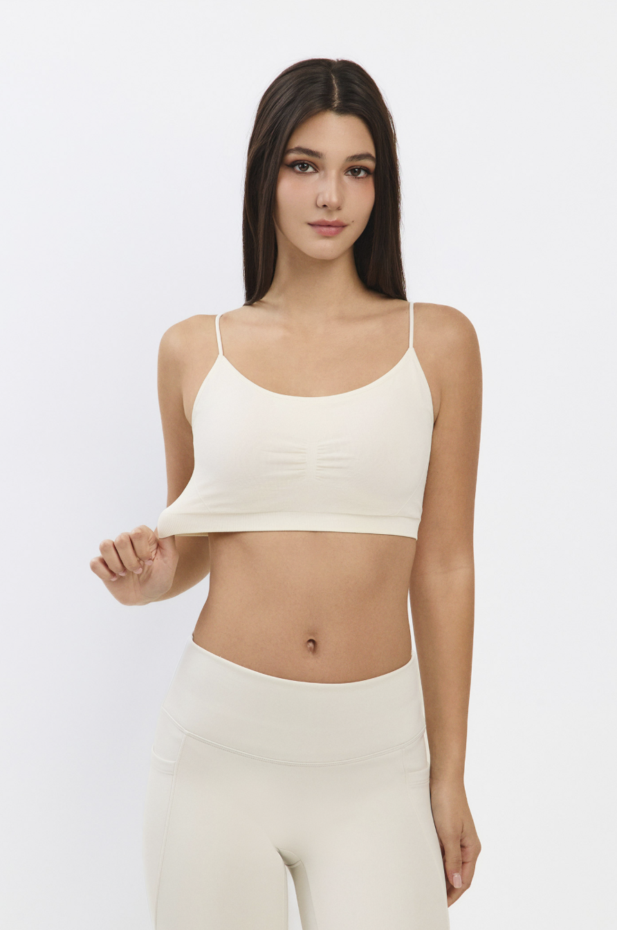 TB044 SEAMLESS BRATOP IVORY サイズ: S/M