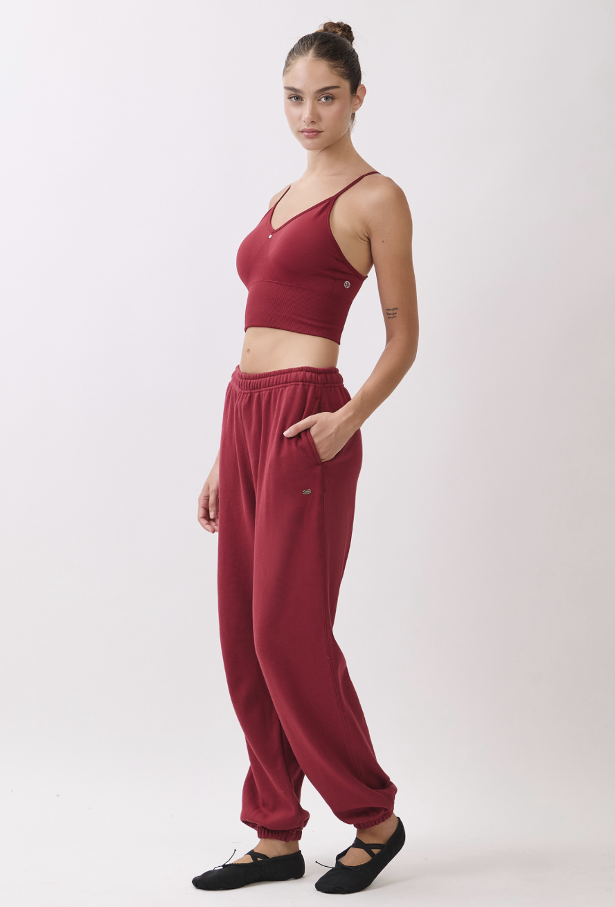 PJ473 SWEAT JOGGER BURGUNDY サイズ: S/M