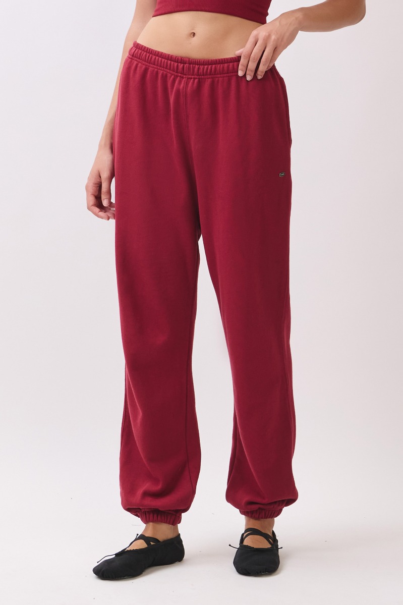 PJ473 SWEAT JOGGER BURGUNDY サイズ: S/M