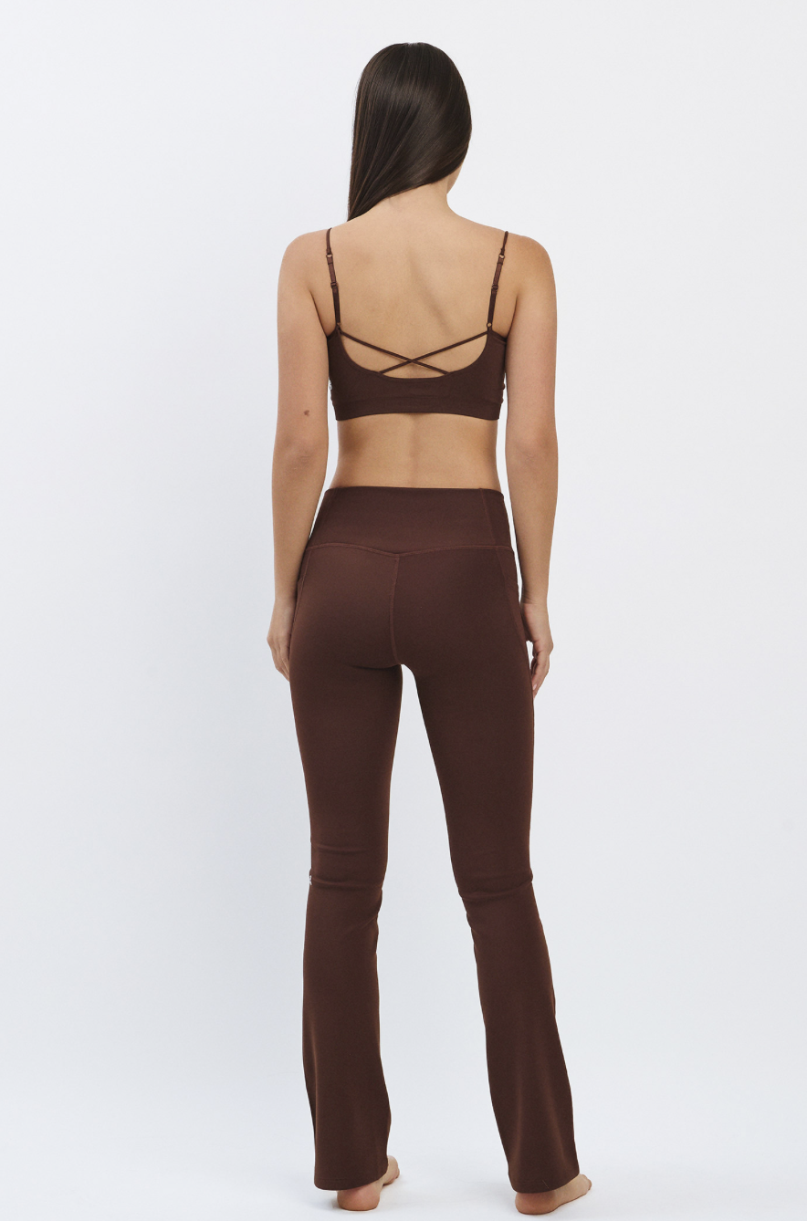 TB044 SEAMLESS BRATOP BROWN サイズ: S/M