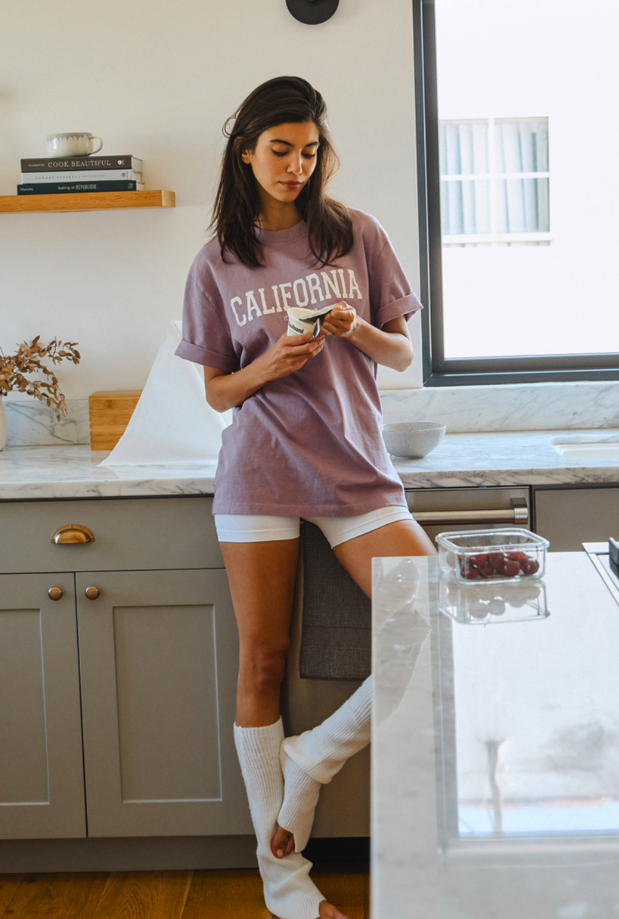 PS019 POINT 3/4 LEGGINGS WHITE サイズ: S/M