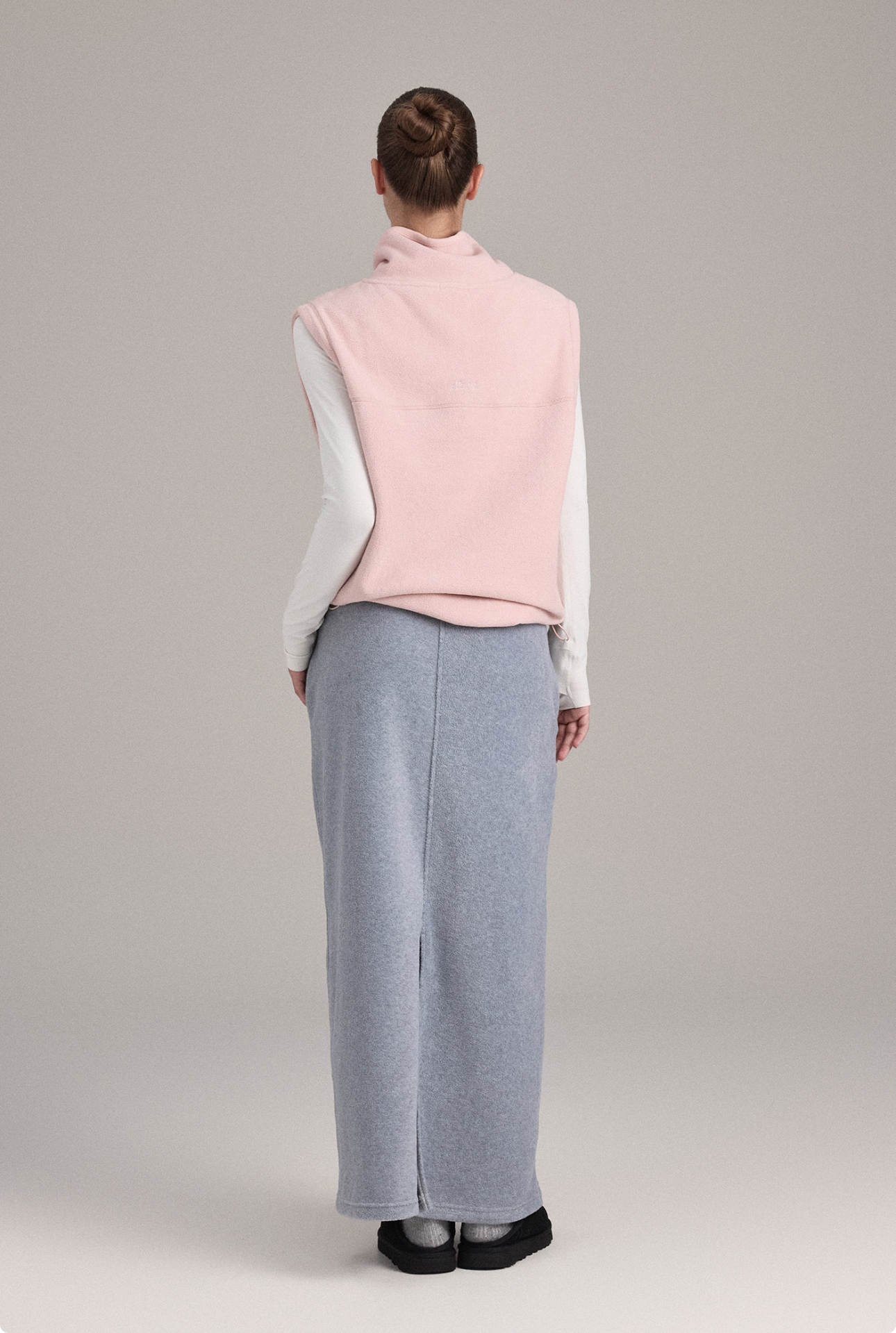 OV354 FLEECE VEST LAVENDER PINK SOLID サイズ: F