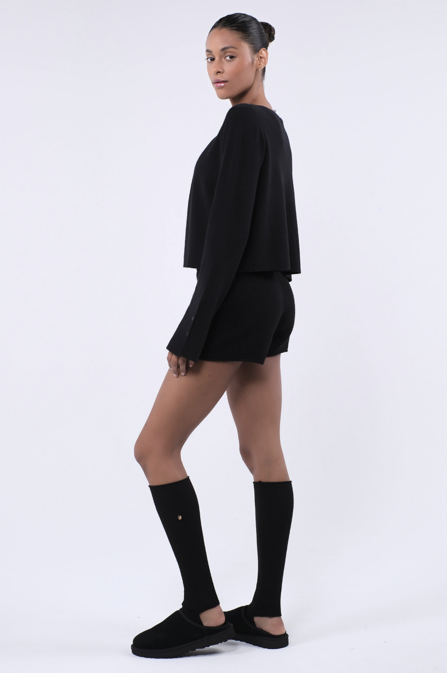 SC244 STRAP CARDIGAN BLACK サイズ: F