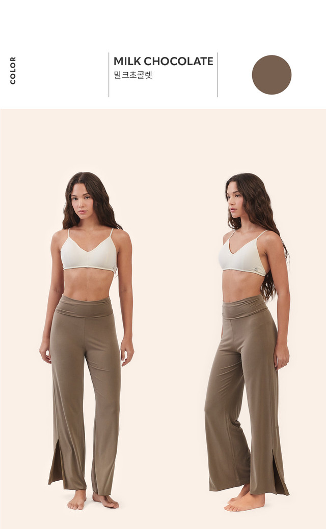 PJ485 RELAX PANTS MILK CHOCOLATE SOLID サイズ: SS