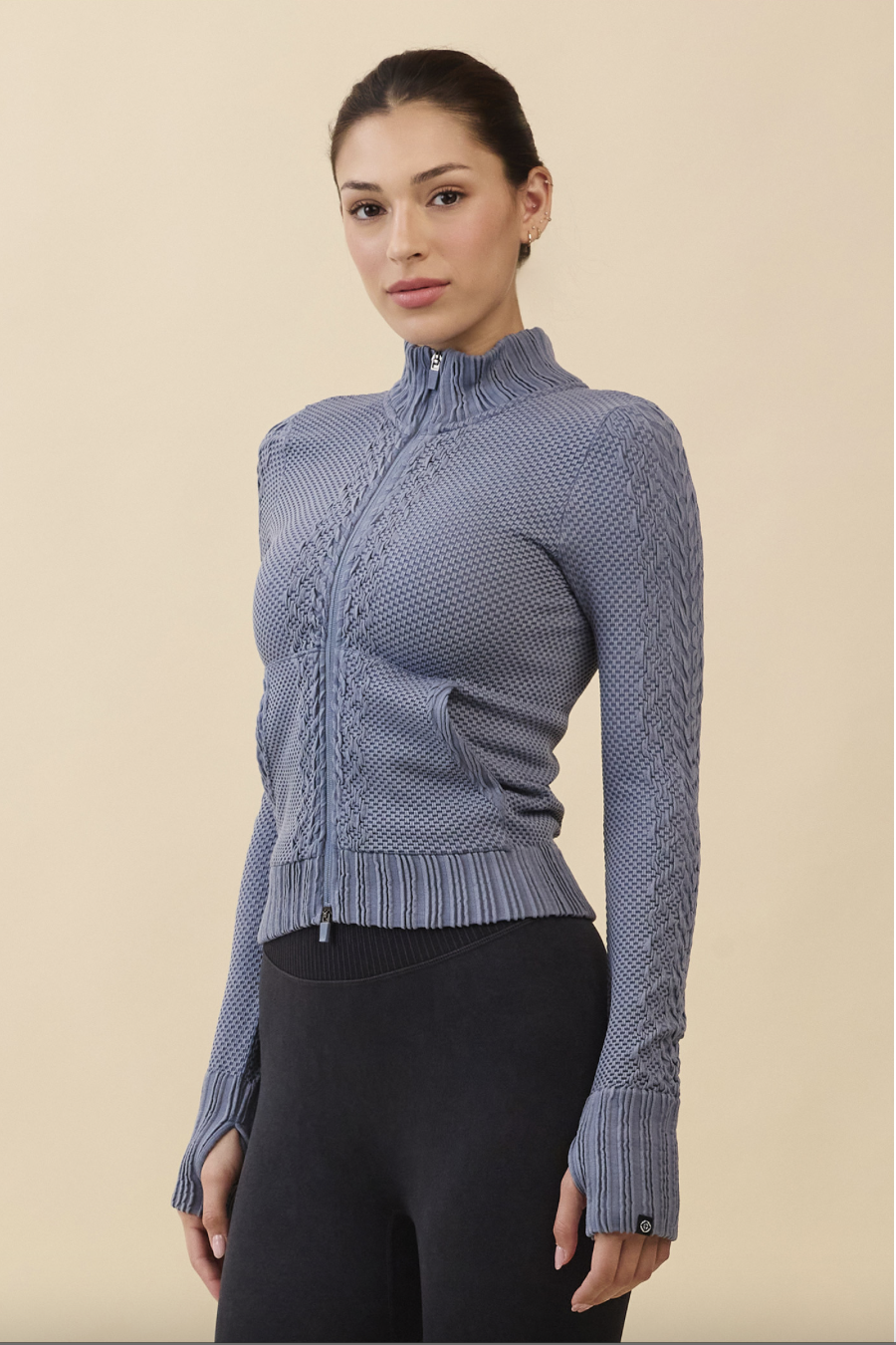 TZ151 SPONGE ZIP-UP AHS NAVY FADE サイズ: S/M