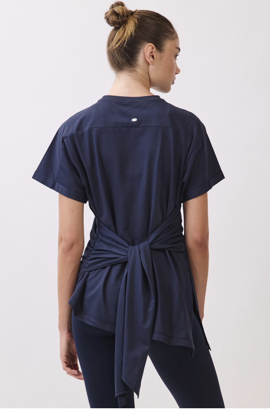 TS115 BELTED T-SHIRT D.GRAY サイズ: S/M