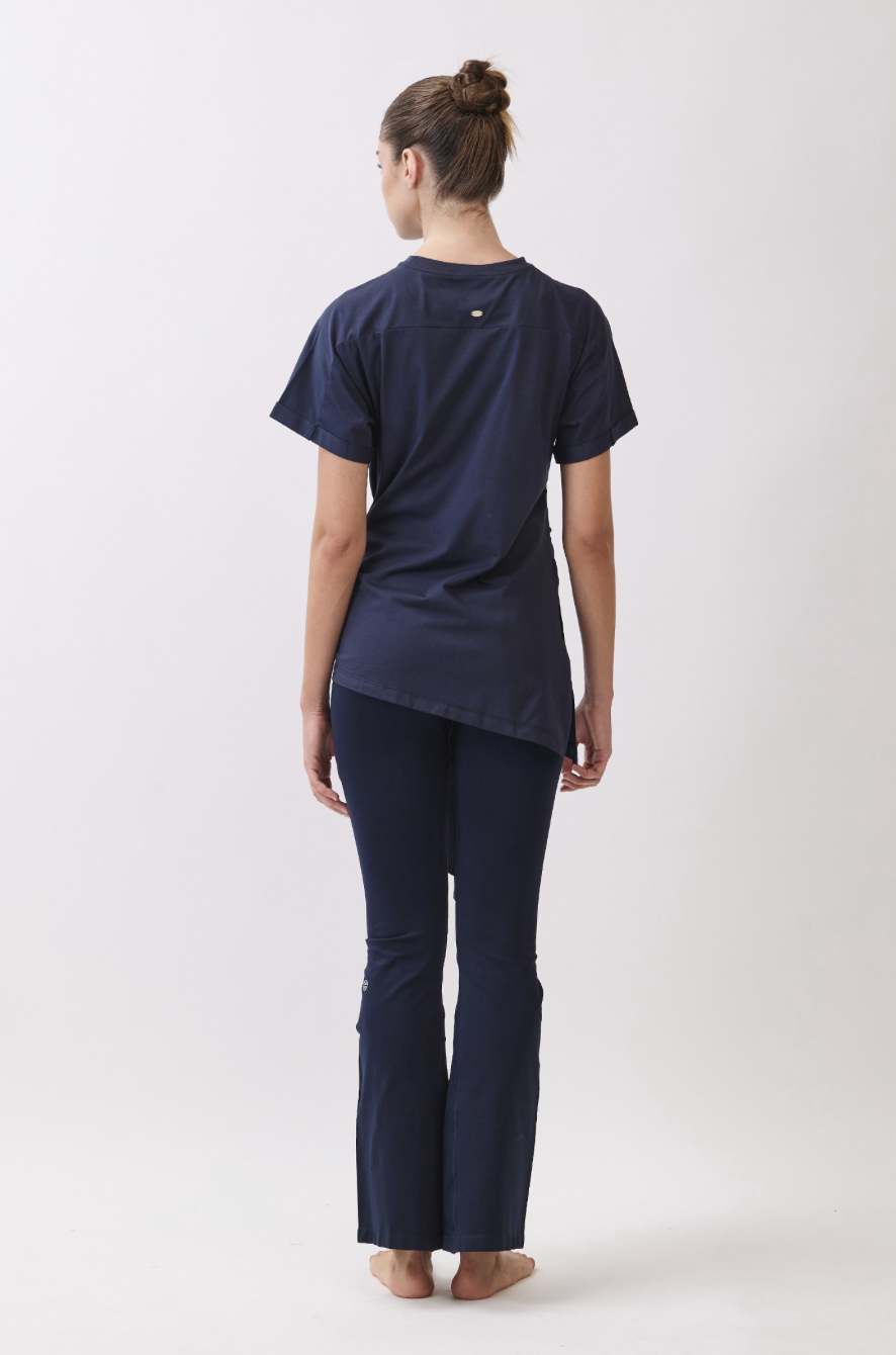 TS115 BELTED T-SHIRT D.GRAY サイズ: S/M