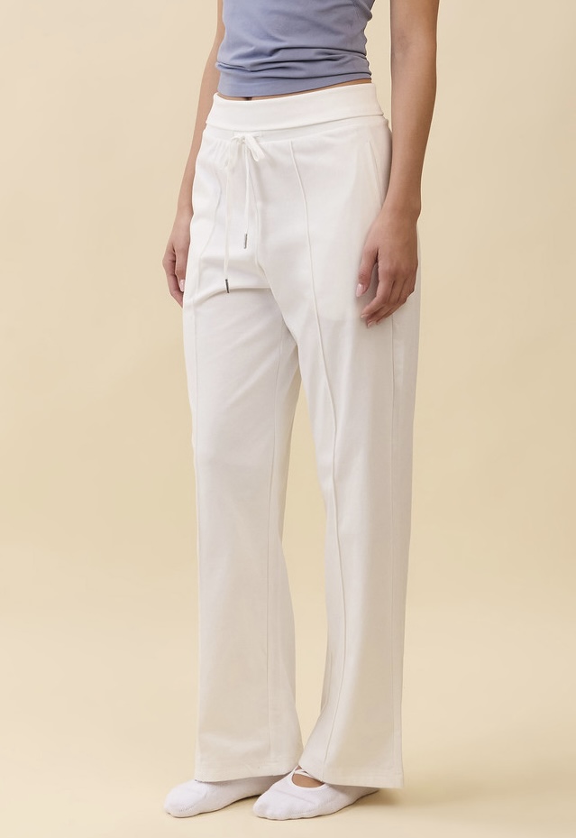 PJ482 SOFT WAIST PINTUCK PANTS EHITE SOLID サイズ: SS