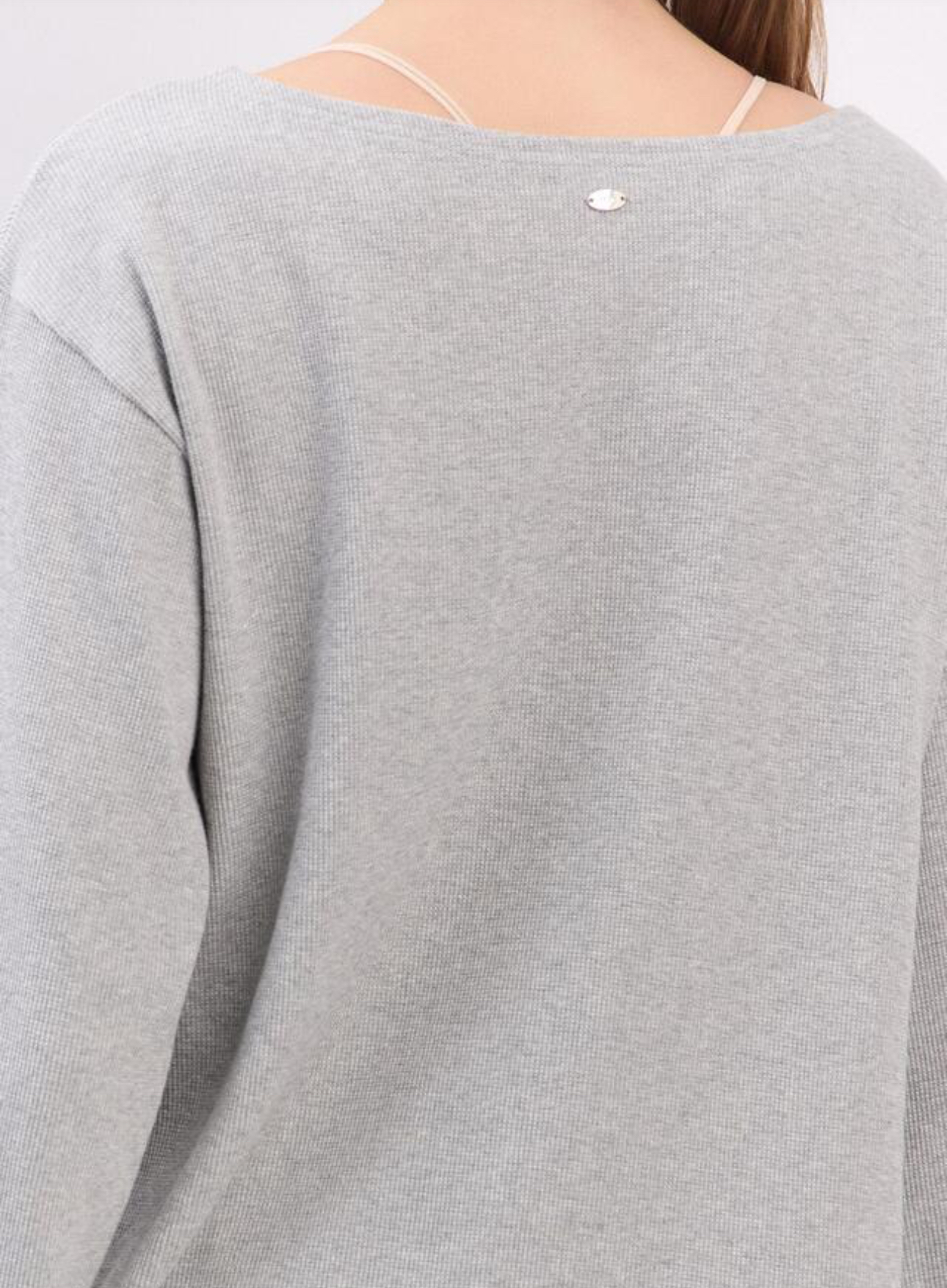 TL126 WAFFLE L/S TOP M.GRAY サイズ: ONESIZE