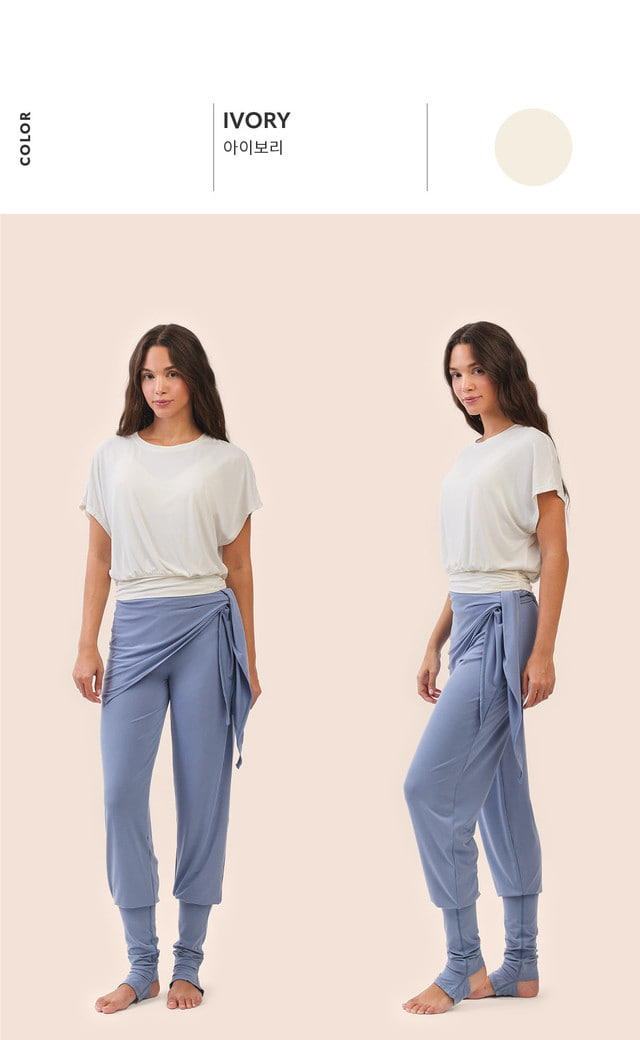 TS124 SHAPE BANDING CROP TEE IVORY SOLID サイズ: SS