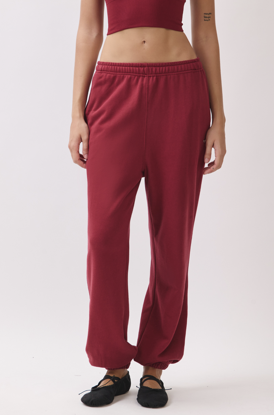 PJ473 SWEAT JOGGER BURGUNDY サイズ: S/M