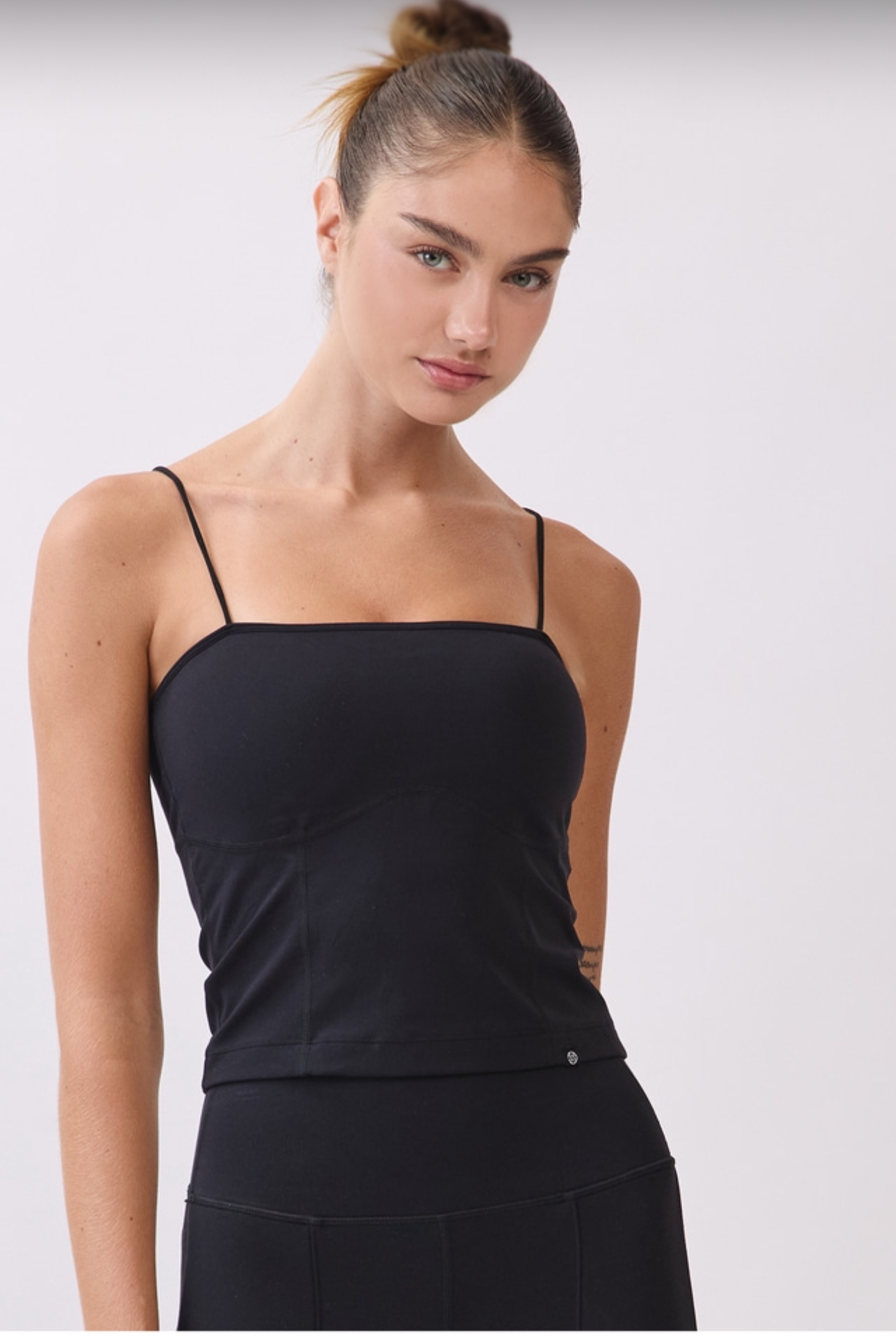 TT023 JERSEY TANK TOP BLACK サイズ: S/M