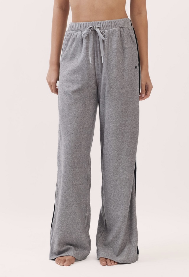 PJ487 LINE TERRY PANTS CHARCOAL SOLID サイズ: ONESIZE