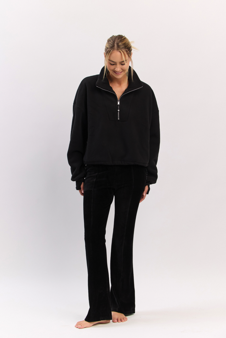 PL203 CORDUROY BOOTSCUT PANTS BLACK サイズ: S/M