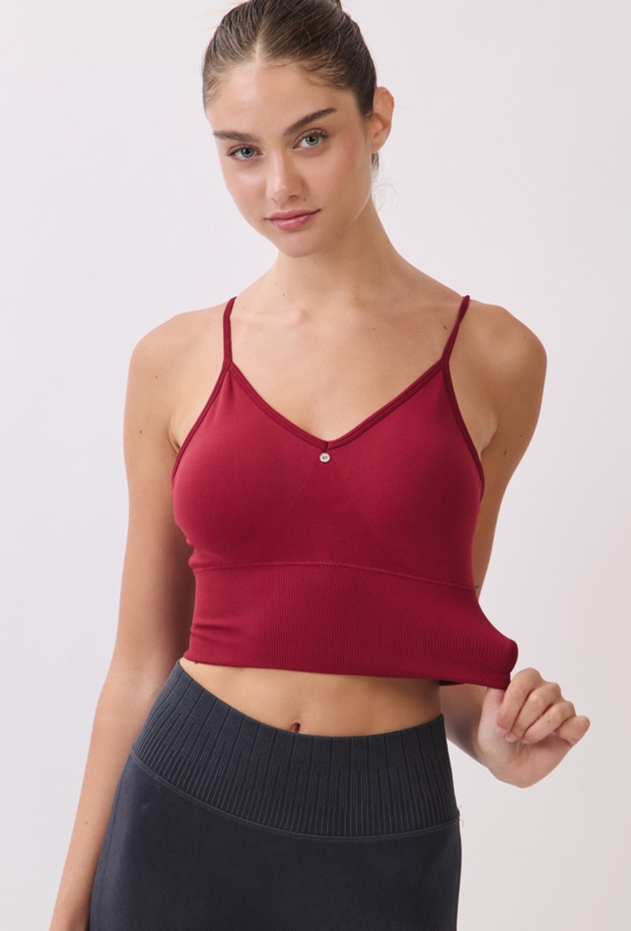 JK01 SIGNATURE BRATOP BURGUNDY サイズ: XS