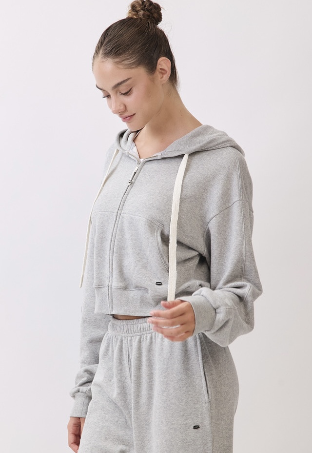 TZ153 ZIP-UP HOODIE M.GRAY サイズ: F