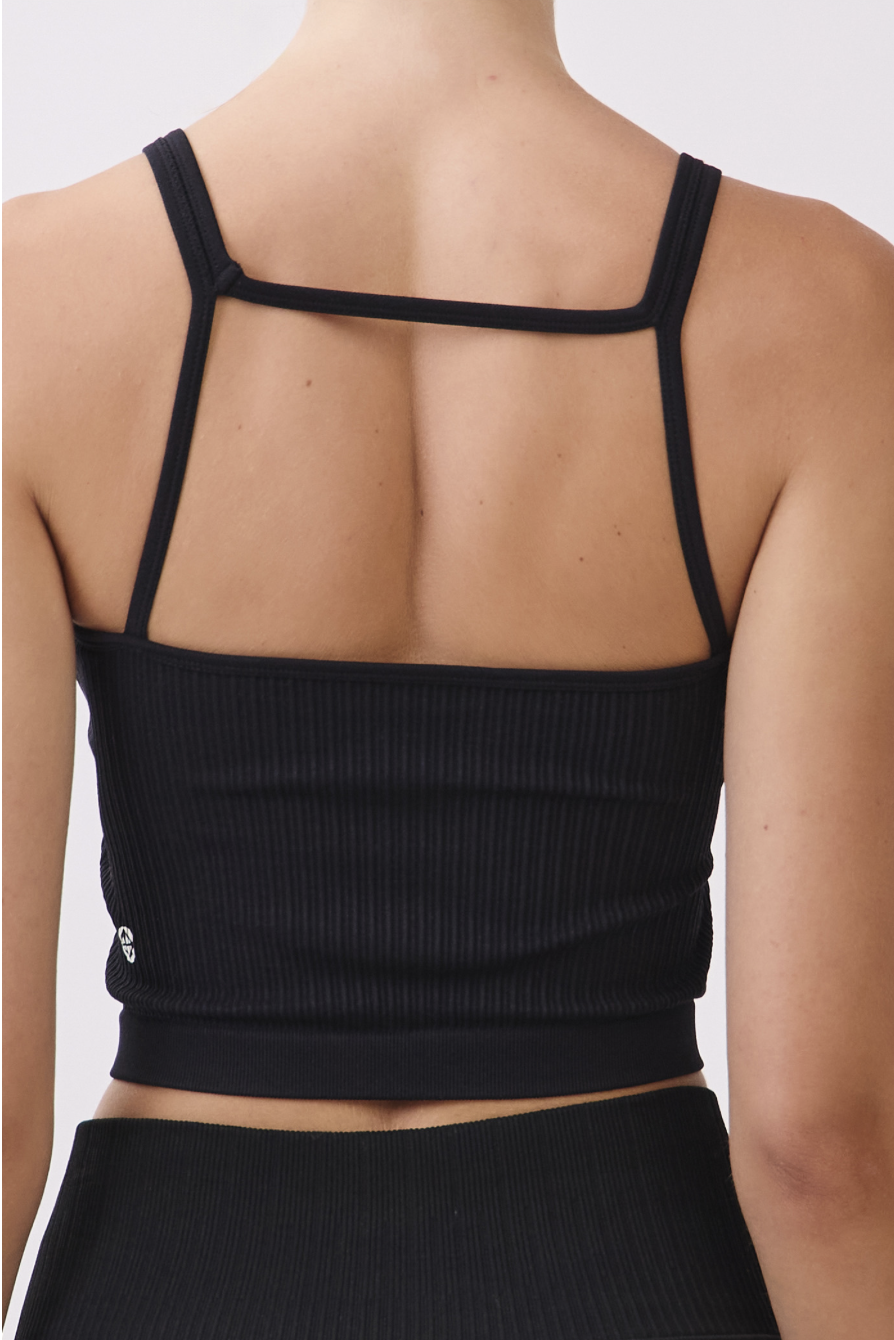 TB039 SPIRAL TANK BLACK サイズ: S/M