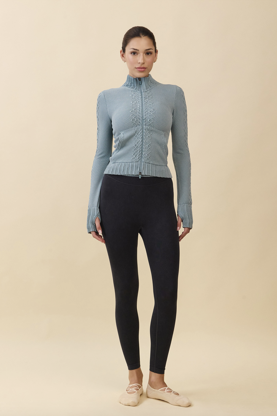 TZ151 SPONGE ZIP-UP D/MINT FADE サイズ: S/M