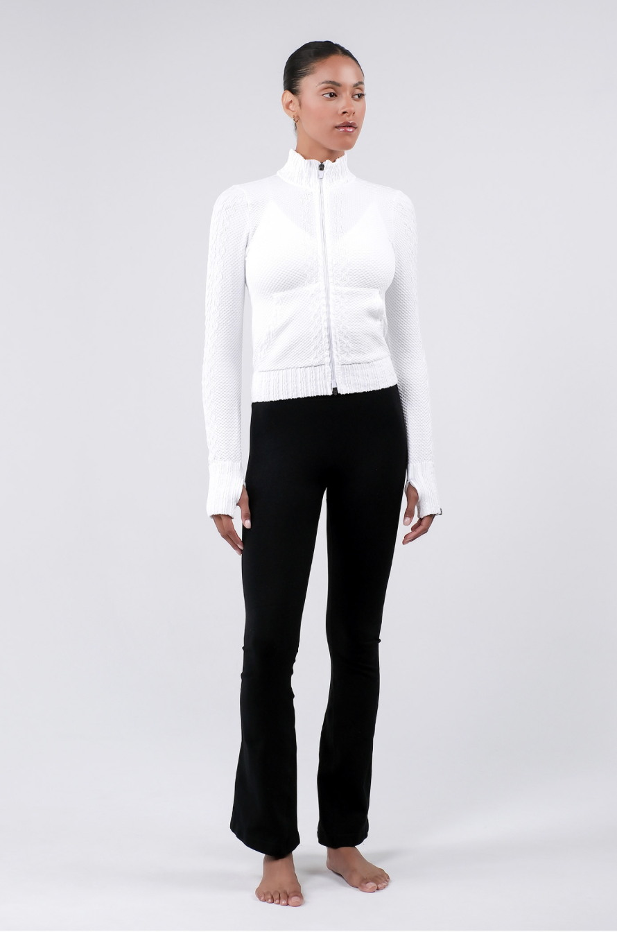 TZ151 SPONGE ZIP-UP WHITE サイズ: S/M