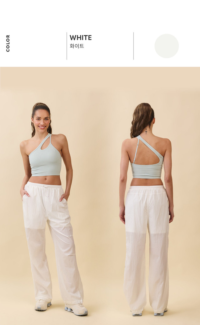 TT044 CONTOUR ONE-SHOULDER TANKTOP L.MINT SOLID サイズ: S/M