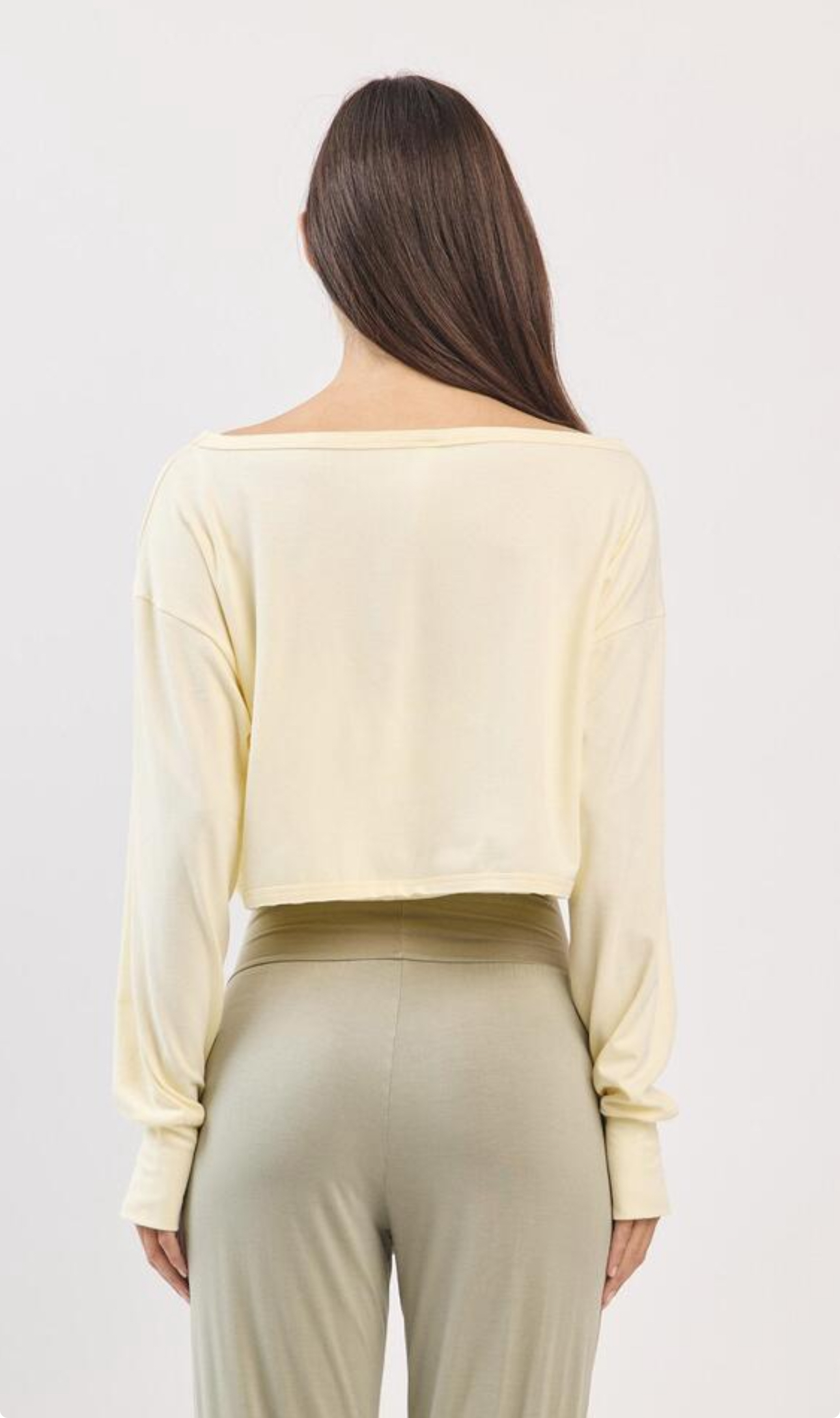 TL128 CROP MESH L/S TOP YELLOW サイズ: ONESIZE