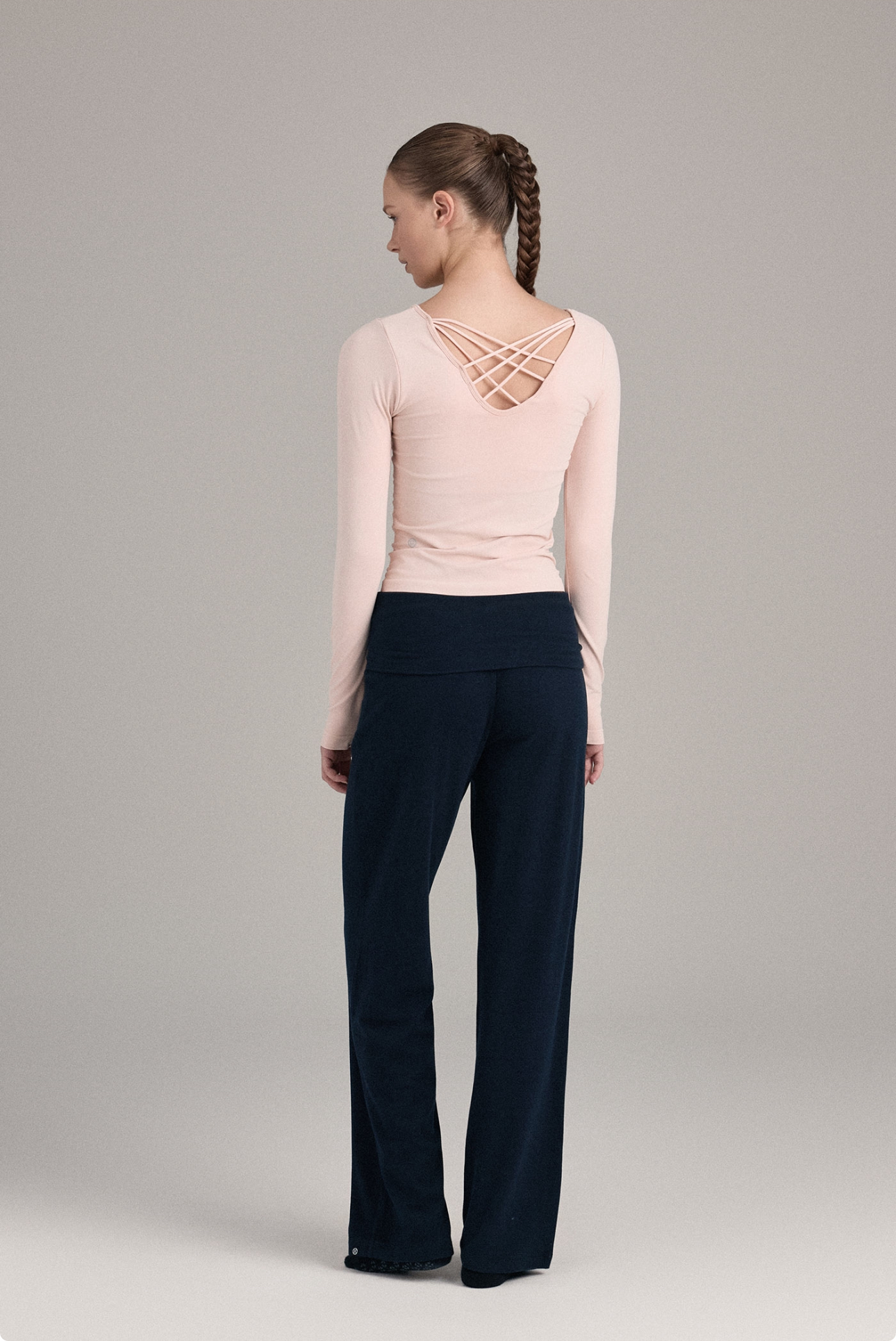 PL454 MICRO STRAIGHT-LEG PANTS NAVY SOLID サイズ: SS