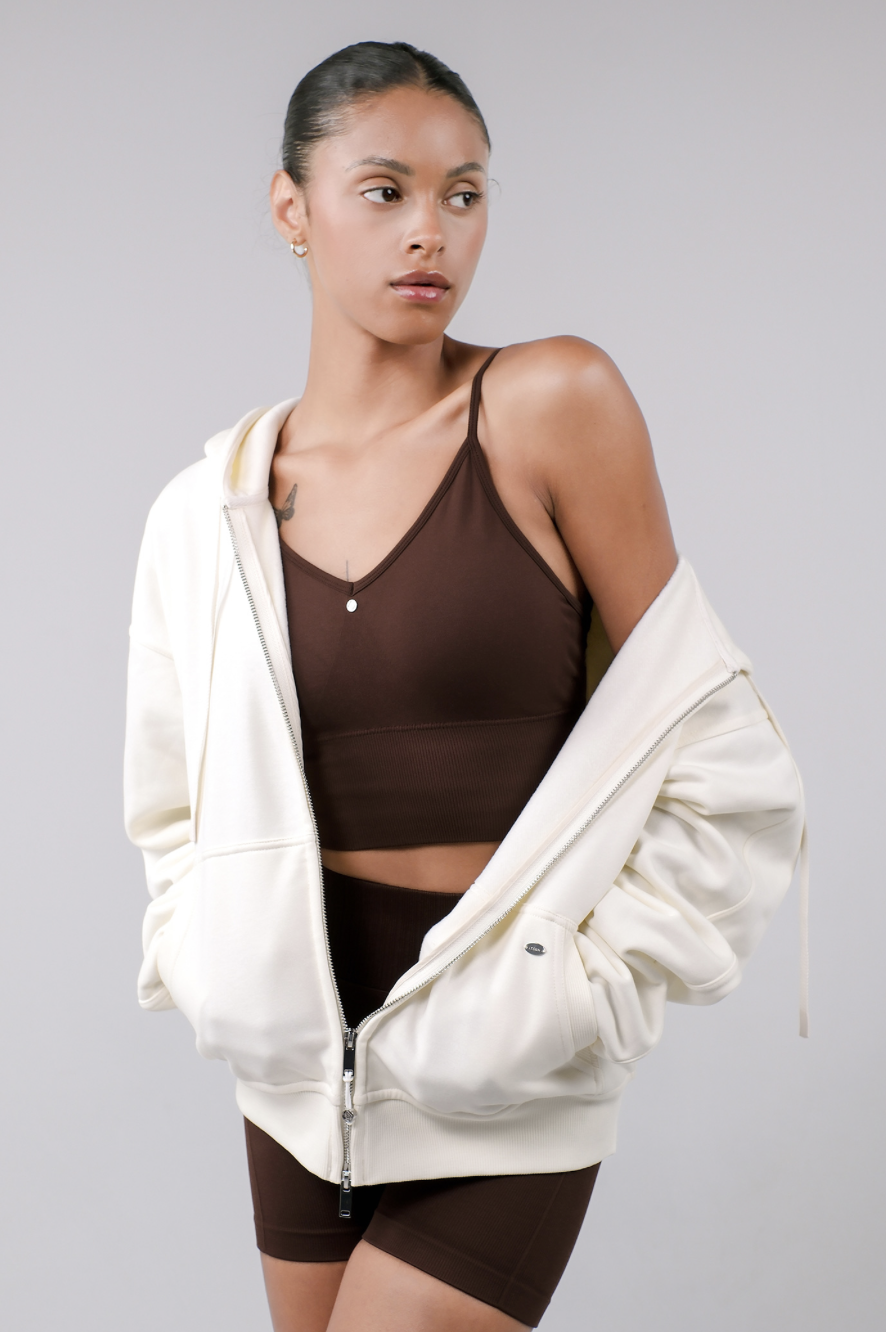 TZ152 ZIP-UP HOODIE WHITE サイズ: ONESIZE