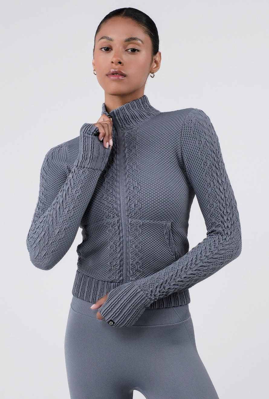 TZ151 SPONGE ZIP-UP GRAY サイズ: S/M