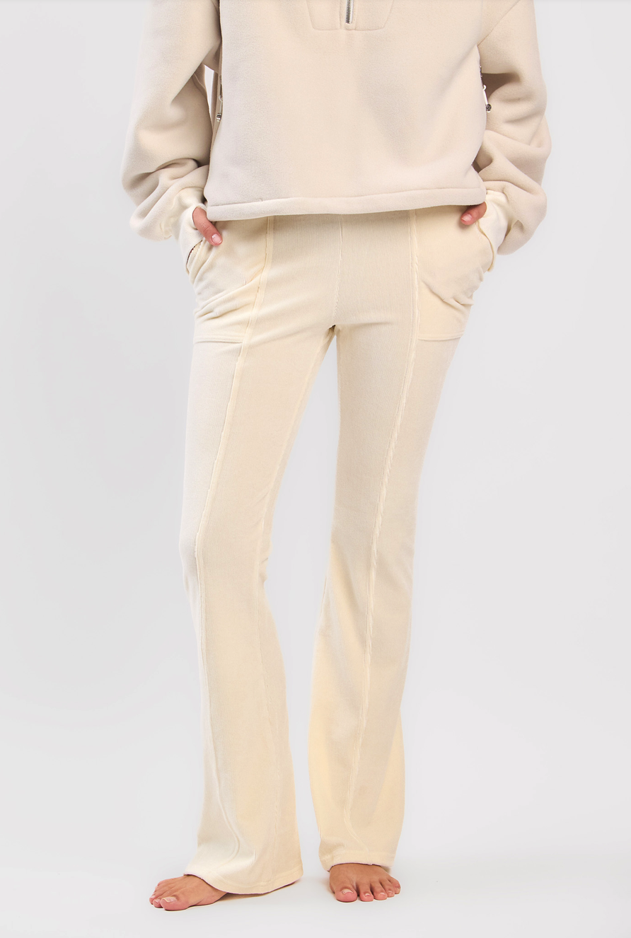 PL203 CORDUROY BOOTSCUT PANTS IVORY サイズ: S/M