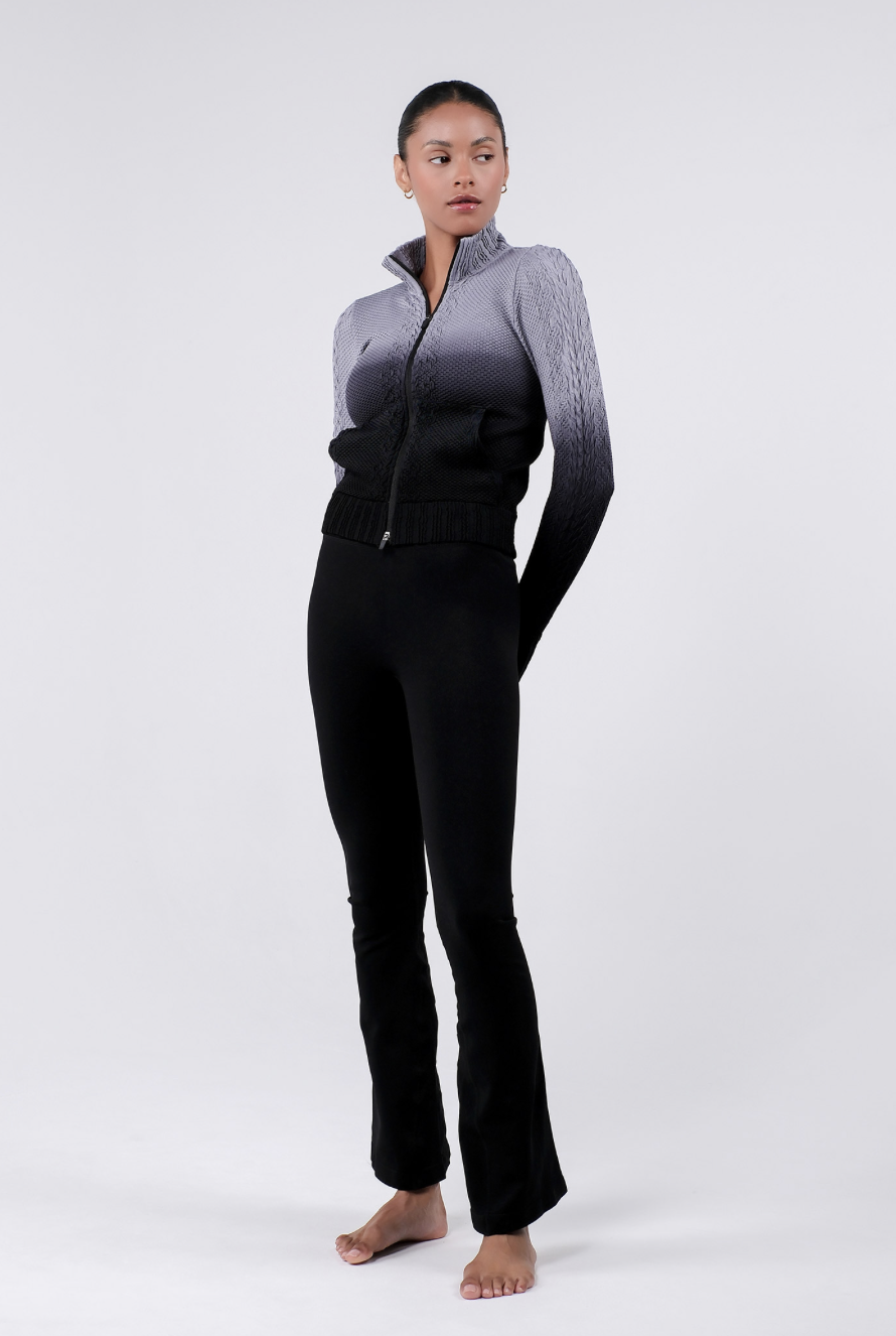 TZ151 SPONGE ZIP-UP GRAY GRADATION サイズ: S/M