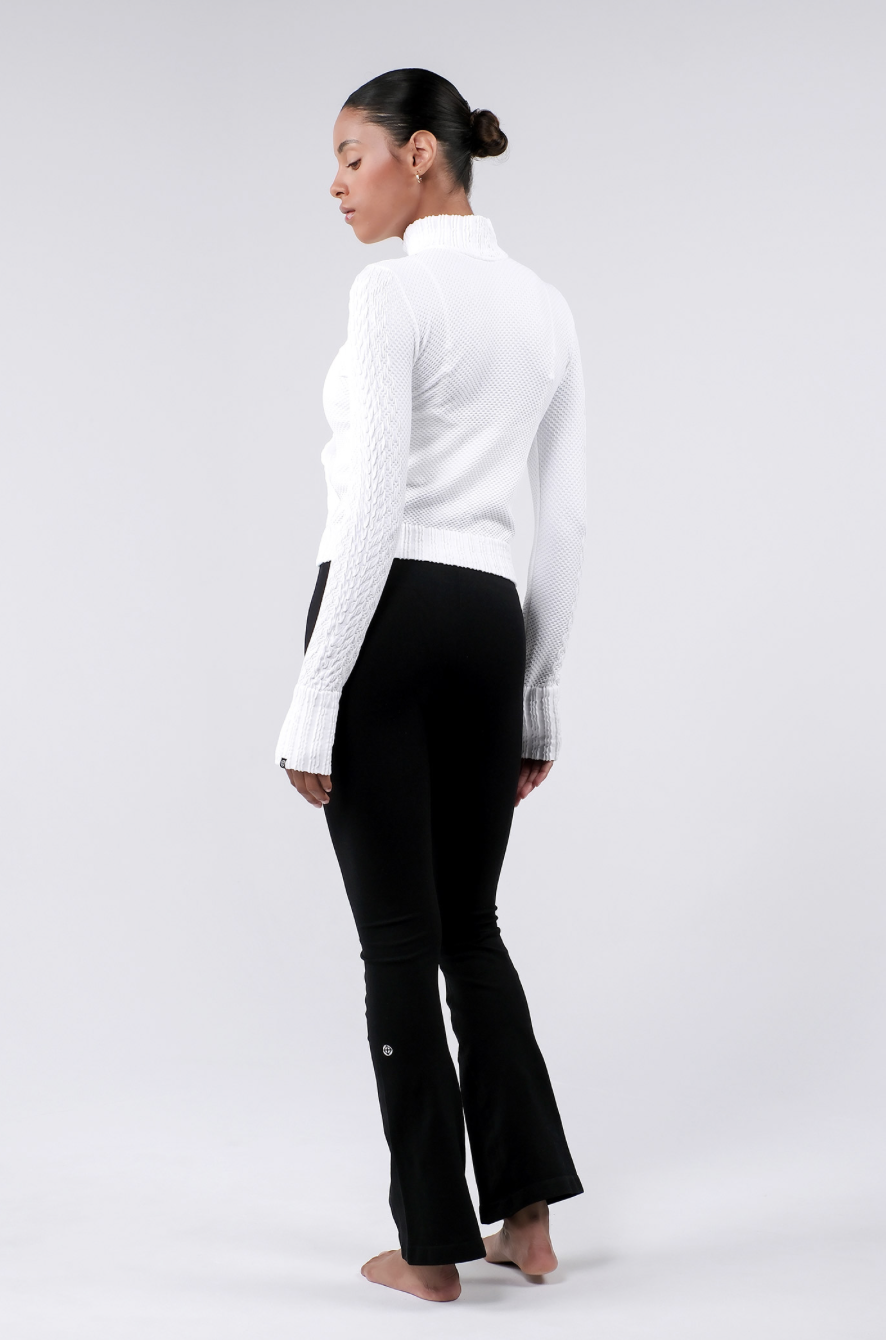 TZ151 SPONGE ZIP-UP WHITE サイズ: S/M