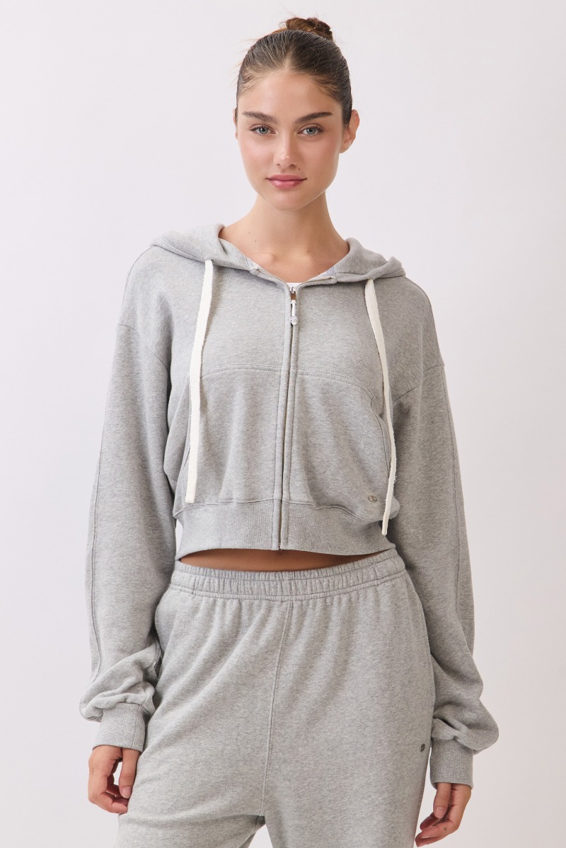 TZ153 ZIP-UP HOODIE M.GRAY サイズ: F