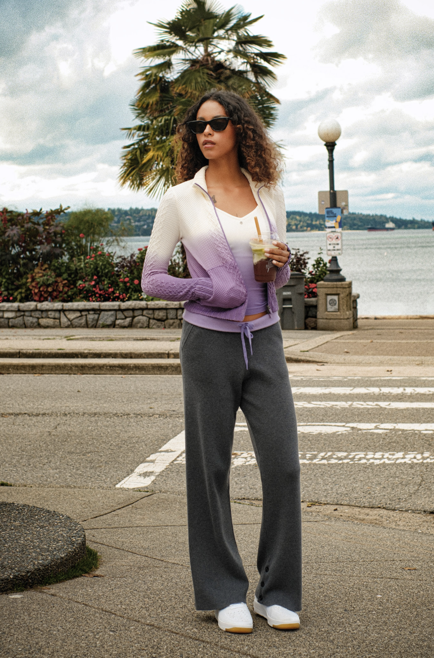 TZ151 SPONGE ZIP-UP PURPLE GRADATION サイズ: S/M