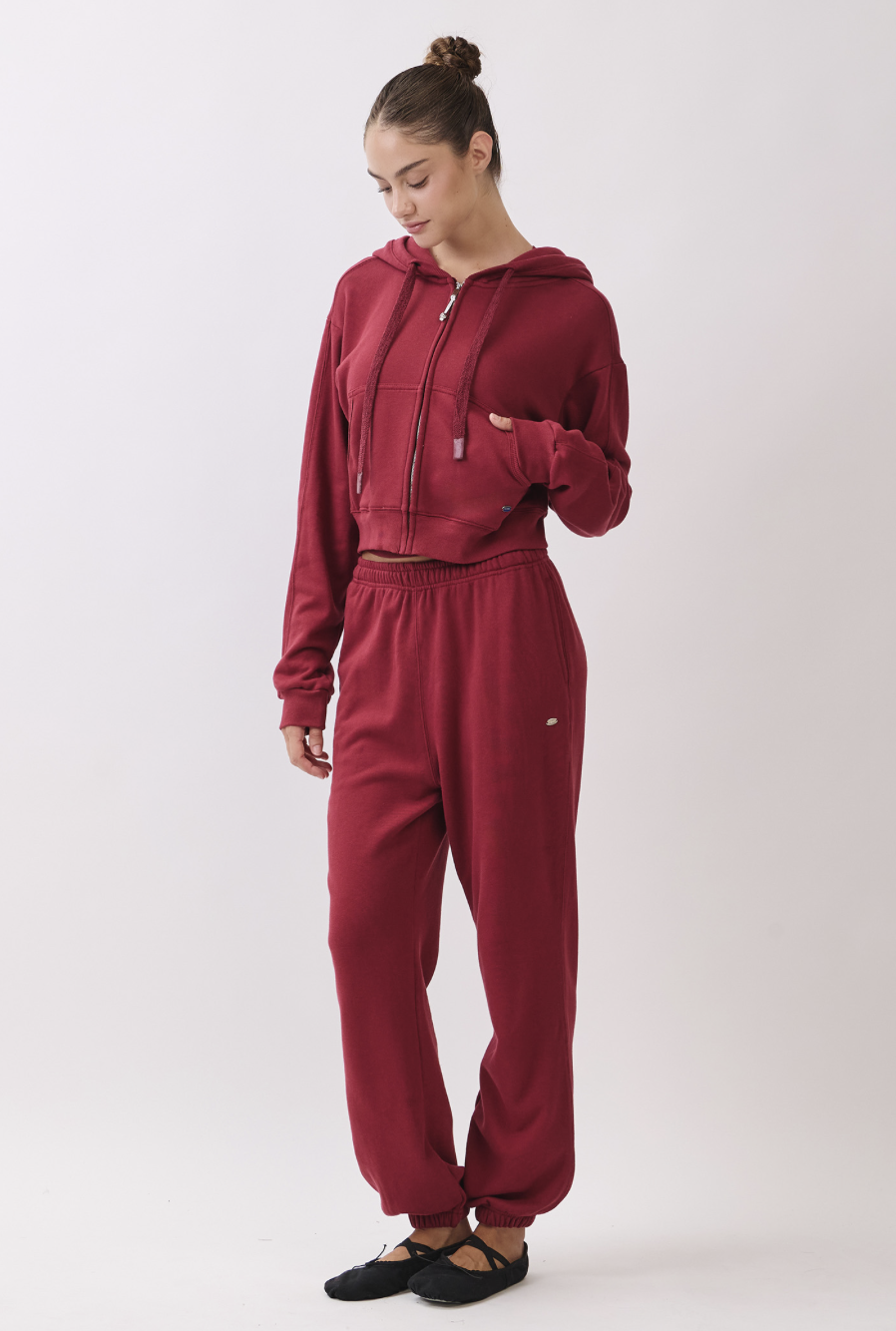 PJ473 SWEAT JOGGER BURGUNDY サイズ: S/M