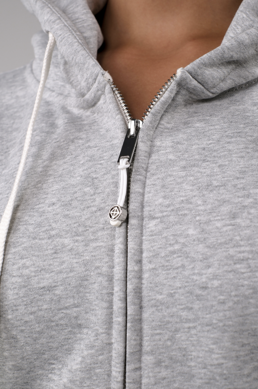 TZ152 ZIP-UP HOODIE M.GRAY サイズ: ONESIZE