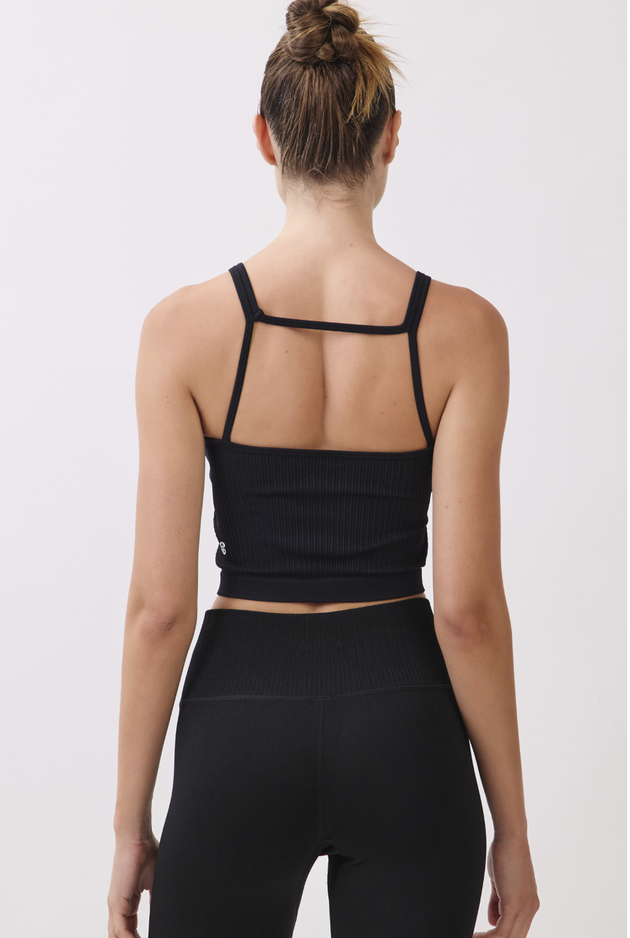 TB039 SPIRAL TANK BLACK サイズ: S/M