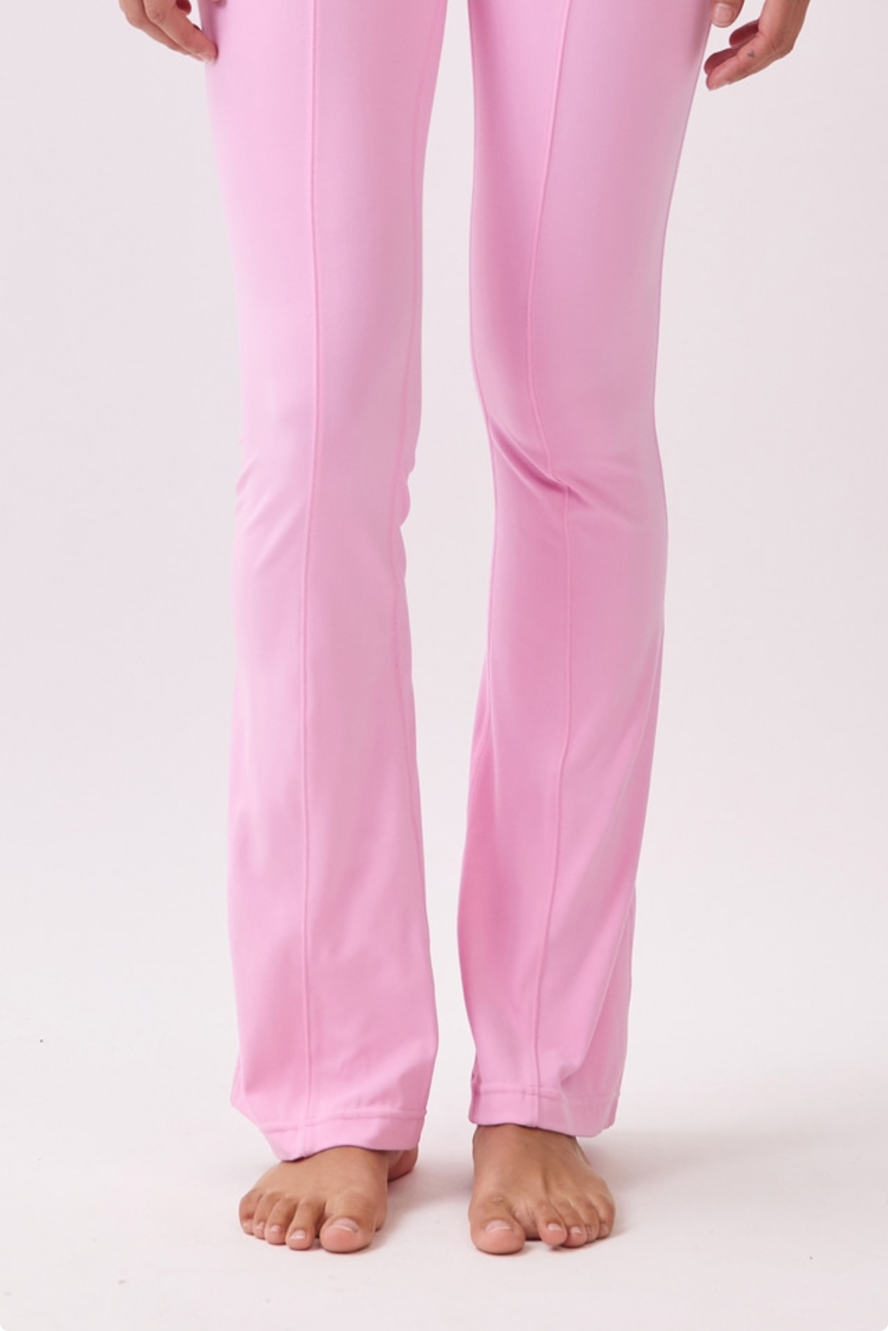 PL412 FLARE LEGGINGS PINK サイズ: S/M