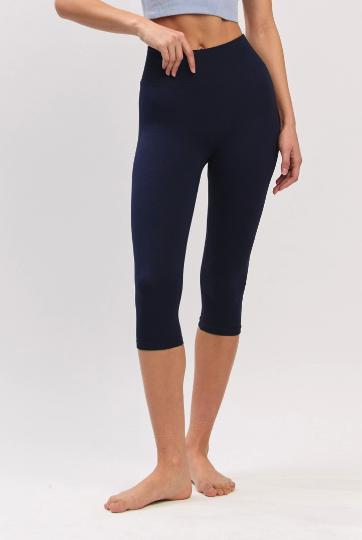 PL407 DOUBLE 7/8 LEGGINGS D.NAVY サイズ: S/M