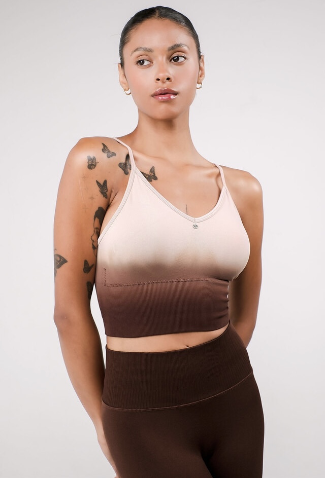 JK01 SIGNATURE BRATOP BROWN GRADATION サイズ: XS