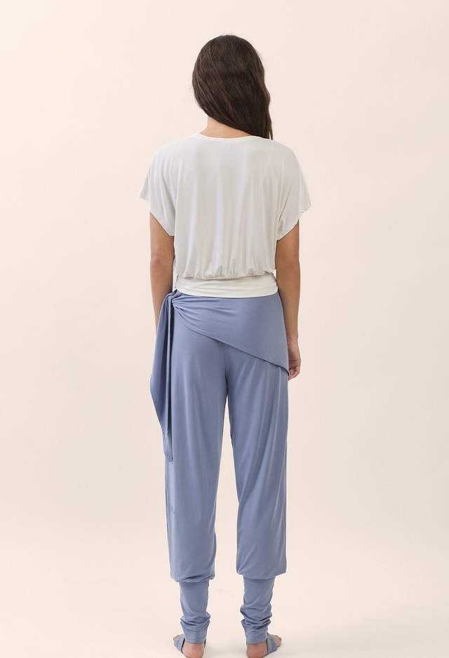 TS124 SHAPE BANDING CROP TEE IVORY SOLID サイズ: SS
