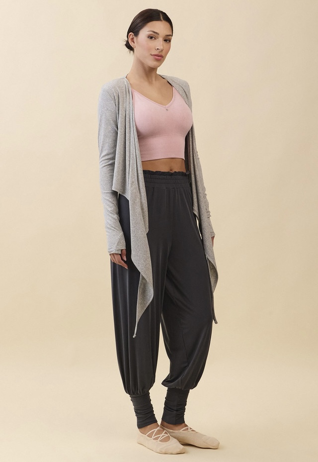 PR471 RELAX FRILL JOGGER PANTS CHARCOAL SOLID サイズ: S