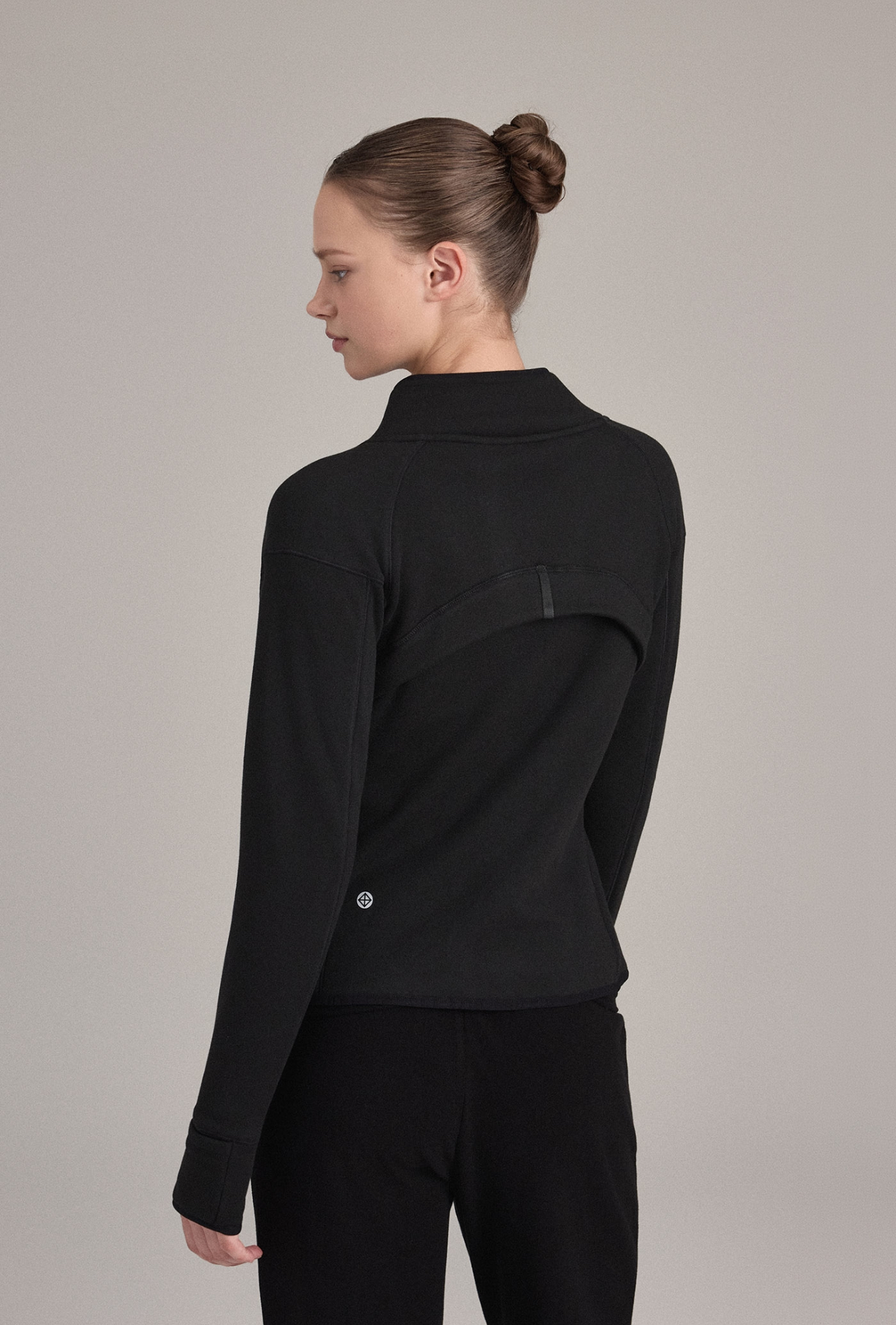 OZ351 ASYMMETRIC ZIP FLEECE JACKET BLACK SOLID サイズ: SS