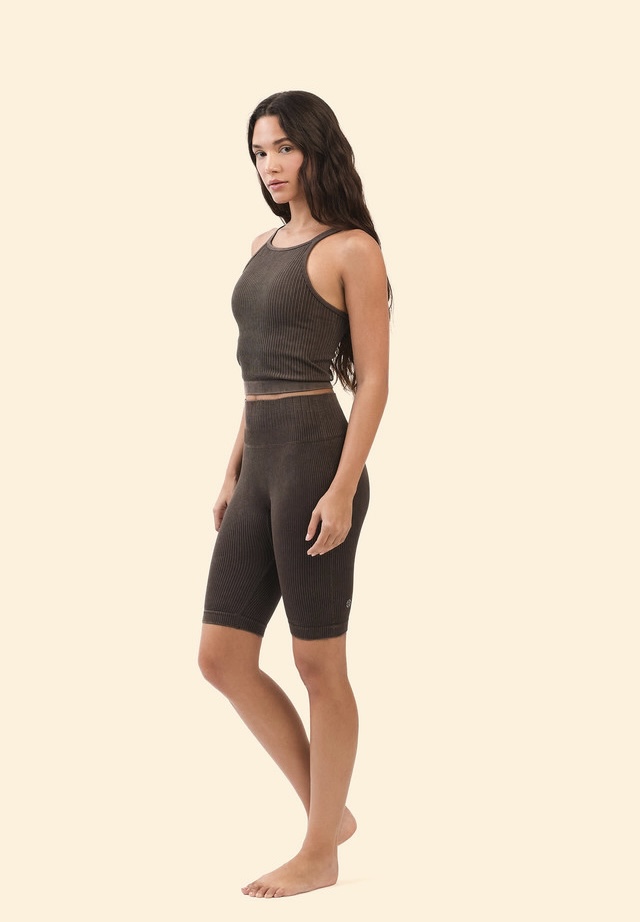 PS428 COMFORT 3/4 LEGGINGS CHOCOLATE FADE サイズ: S/M