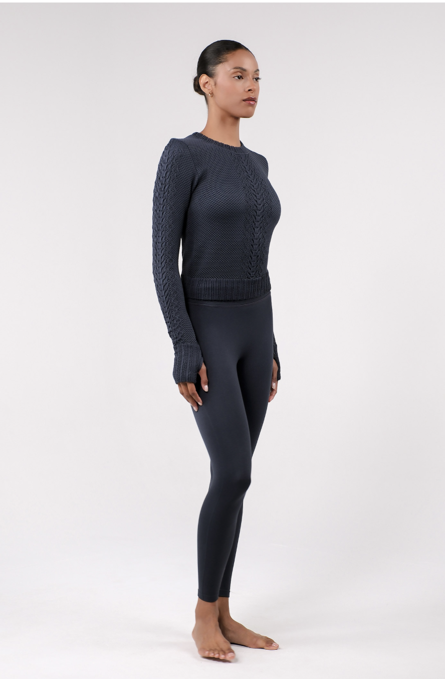 PL411 SEAMLESS LEGGINGS D.GRAY サイズ: S/M