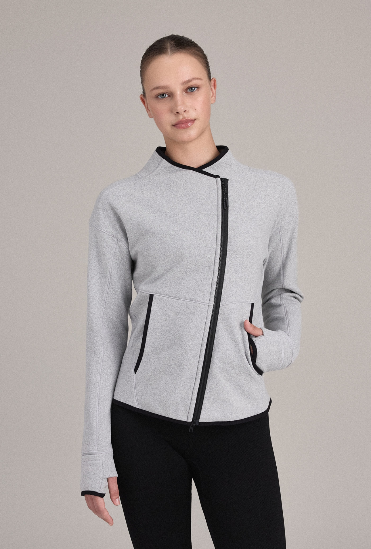 OZ351 ASYMMETRIC ZIP FLEECE JACKET サイズ: SS
