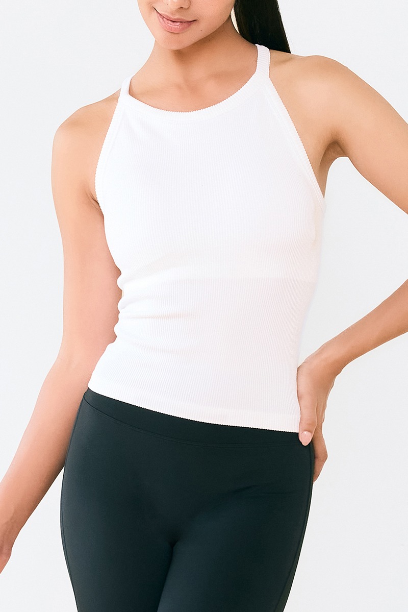 TT002 SIGNITUE HALTER TANK WHITE