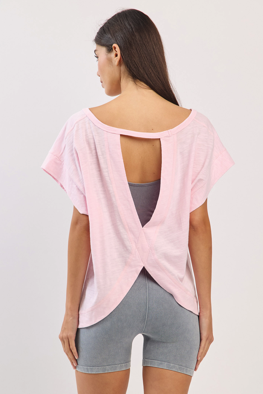 TS109 COVER-UP SLEEVELESS PINK サイズ: ONESIZE