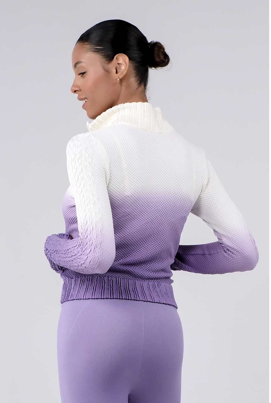 TZ151 SPONGE ZIP-UP PURPLE GRADATION サイズ: S/M