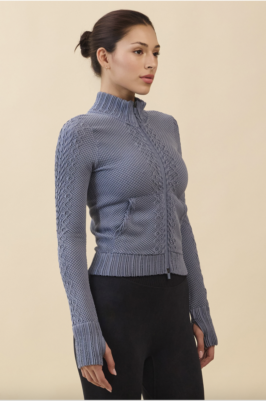 TZ151 SPONGE ZIP-UP AHS NAVY FADE サイズ: S/M