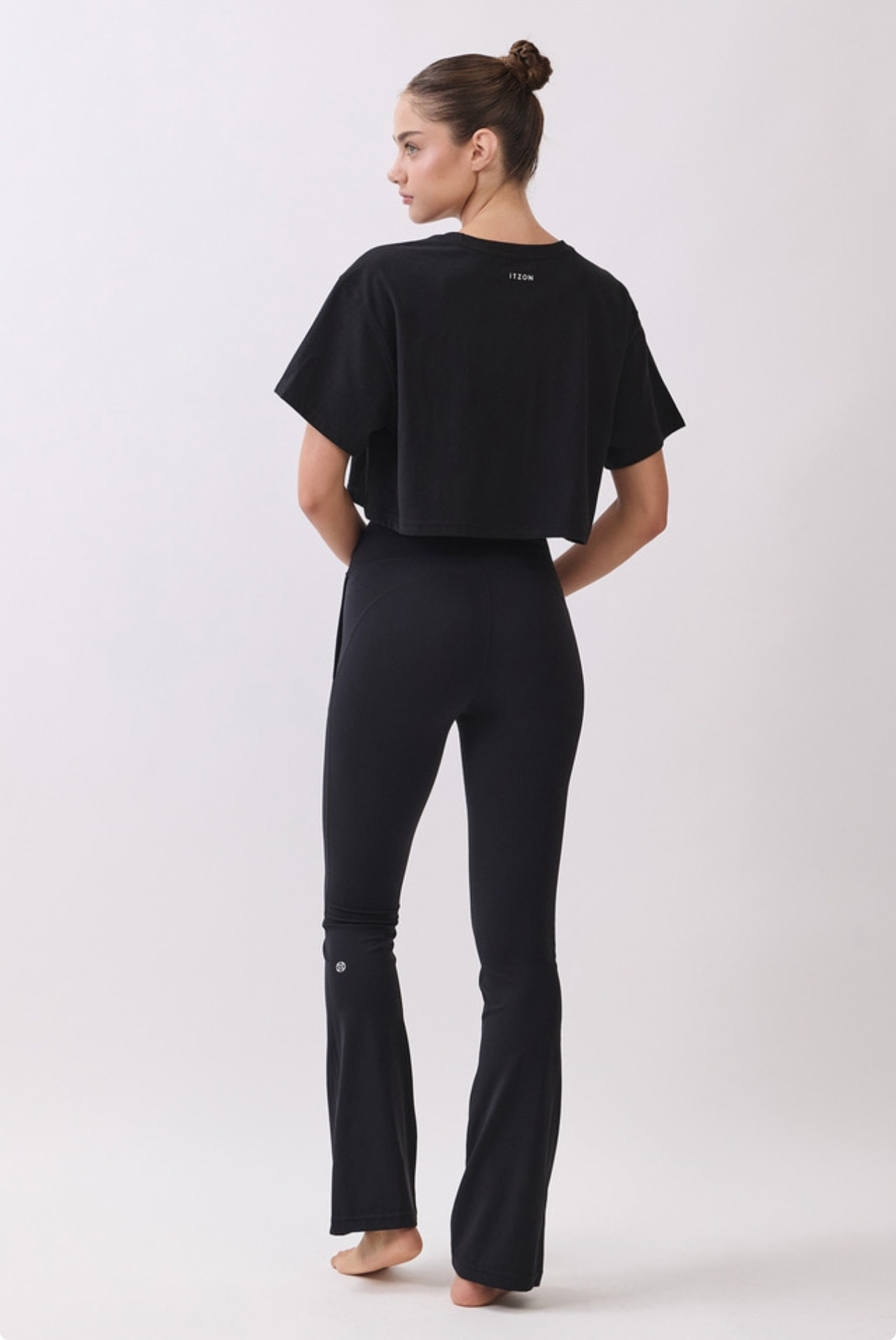 TS113 BRUSHED CROP T-SHIRT BLACK サイズ: F